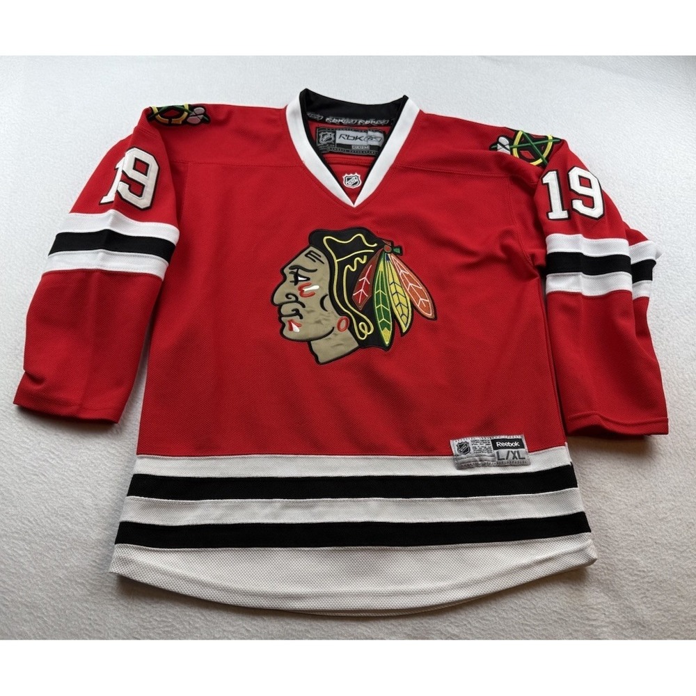 Chicago Blackhawks Jonathan Toews #19 Red Reebok Jersey Youth L/XL